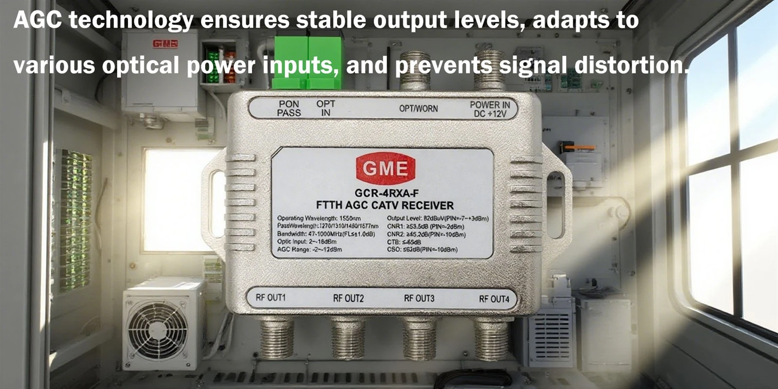 FTTH AGC CATV RECEIVER